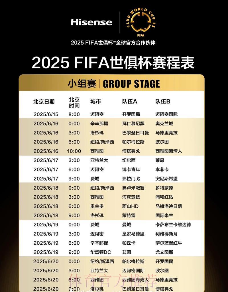 全球足球盛宴：世界杯直播赛程全面解读与精彩对阵深度点评